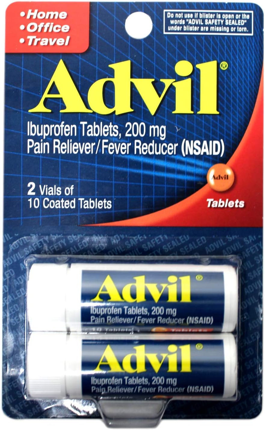 Advil Pain Reliever and Fever Reducer Ibuprofen Tablets 200mg