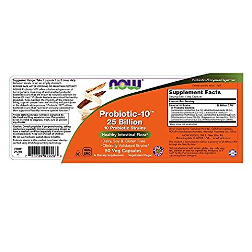 NOW Foods Probiotic-10 25 Billion